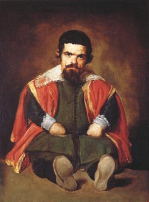 Diego Velazquez Portrait d'un nain assis a terre (don Sebastian de Morra) (df02) oil painting image